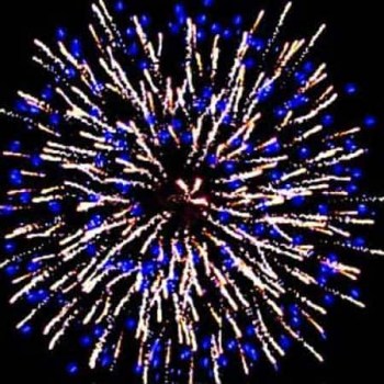 Салют синий